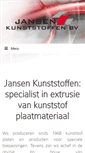 Mobile Screenshot of jansenkunststoffen.nl