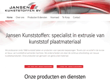 Tablet Screenshot of jansenkunststoffen.nl